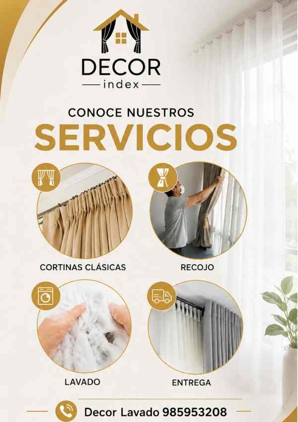 costo de lavado de cortinas